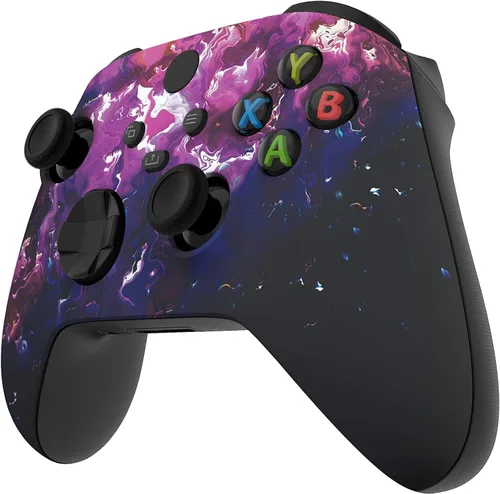 Vista 14 de Custom Controller for Xbox Series X/S - One - PC - Custom Gaming Controller -Soft Shell for Comfort Grip X (Galaxy)