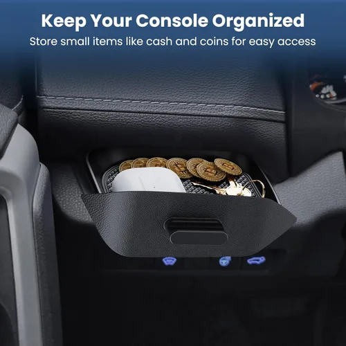 Vista 2 de DIAMOOKY Organizador de consola central mejorado compatible con Toyota RAV4 2025 2024 2023 2022 2022 2021 2020 2019, accesorios interiores, caja