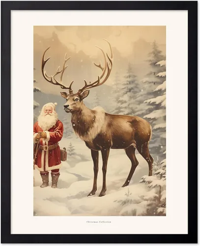 Vista 73 de Poster Master A Holly Jolly - Póster navideño, arte de invierno, diseño de pared moderno, regalo para hombres y mujeres, gran decoración para sala