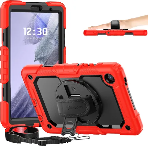 Vista 10 de Timecity Funda para Samsung Galaxy Tab A7 Lite 2021 de 8.7 pulgadas SM-T220/T225/T227 con protector de pantalla, resistente funda protectora