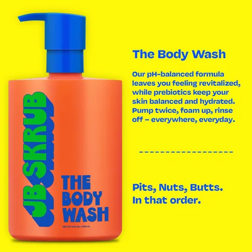 Vista 4 de JB SKRUB - El gel de baño para niños, preadolescentes y adolescentes con acción espumosa y aroma cítrico natural - Gel de baño para niños sin