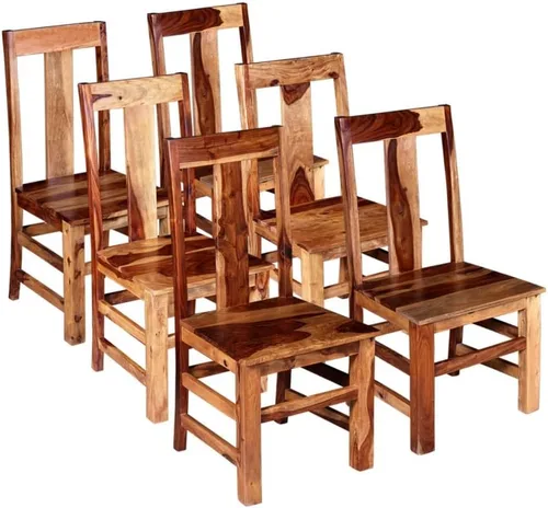 Vista 15 de Juego de 2 sillas de comedor, sillas de comedor de madera, sillas de cocina sin brazos de madera, sillas de comedor de madera para sala de estar