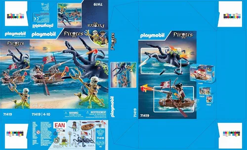 Vista 8 de Playmobil Piratas: Batalla con el pulpo gigante