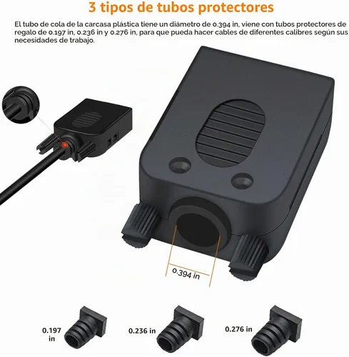Vista 5 de DTECH DB9 Breakout Connector DB-9 Adaptador serie RS232 hembra Placa de módulo sin soldadura con bloque de terminales de tornillo, funda, pernos