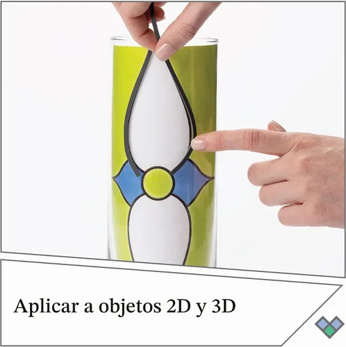 Vista 4 de Gallery Glass, 17041, líneas de plomo de instalación rápida, 18 tiras de 24 x 1/8 pulgadas
