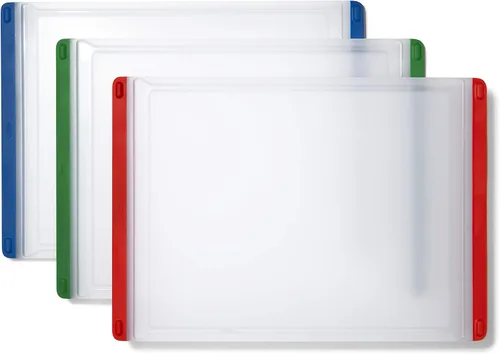 Vista 2 de OXO Good Grips - Juego de tablas de cortar de plástico, 3 piezas para uso diario