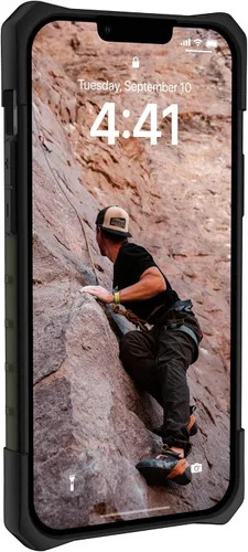 Vista 4 de URBAN ARMOR GEAR UAG - Funda protectora diseñada para iPhone 14 Plus, verde oliva de 6.7 pulgadas, Pathfinder, delgada, ligera, a prueba de golpes