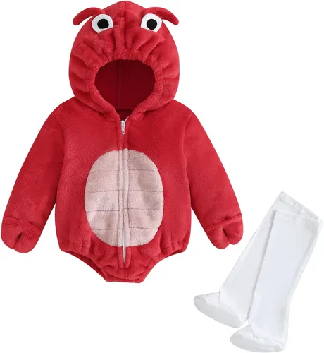 Vista 10 de Mameluco con capucha para bebé recién nacido, disfraz de Halloween, diseño de flamenco, disfraz de cosplay Rosa