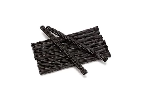 Vista 2 de Twizlers Twists Black Regaliz Twists Paquete de 2 – 5 onzas aproximadamente 40 barras de caramelo masticable, regaliz original sin grasa, caramelo