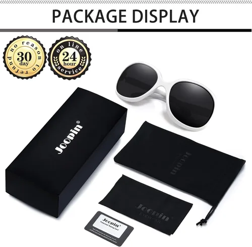 Vista 109 de Joopin Lentes de sol de gran tamaño para mujer, polarizados, grandes, para conducción, protección UV, grandes sombras