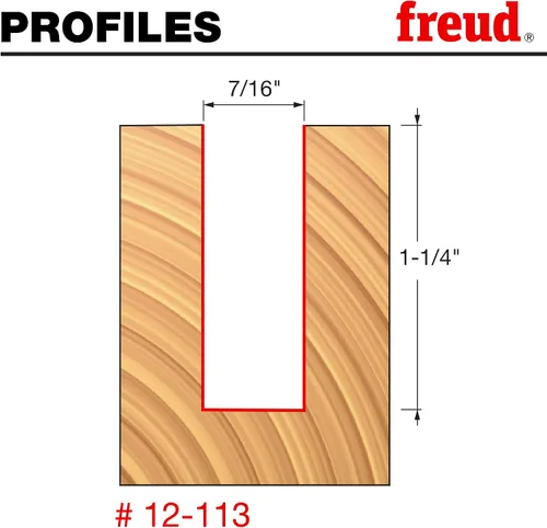 Vista 125 de Broca recta de doble acanaladura Freud, 15/64 x 3/4 de pulgada, con vástago de 1/2 pulgada, 12-096