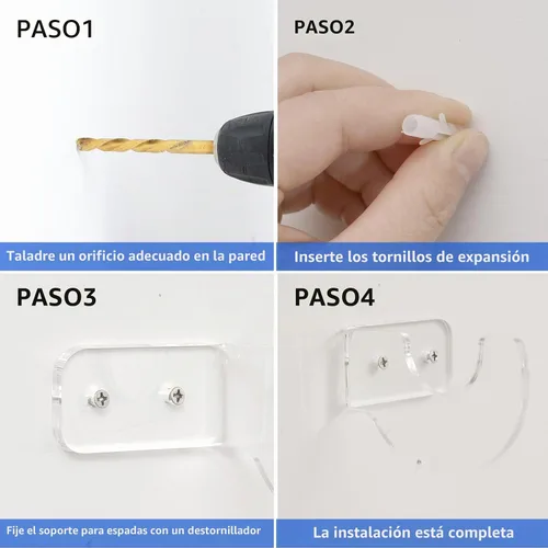 Vista 4 de Soporte de Pared para Sable de Luz - Montaje de Sable de Luz para Pared - Soporte de Sable de Luz para Pared - Exhibidor de Sable de Luz - Soporte