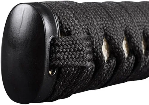 Vista 5 de Handmade Sword Espada katana samurái japonesa, práctica, forjada a mano, acero al carbono 1060, templado al calor, espiga completa, afilada, vaina