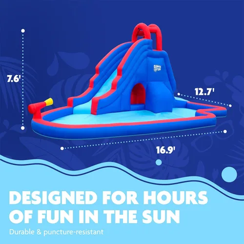 Vista 3 de Sunny & Fun - Parque inflable de tobogán acuático de lujo