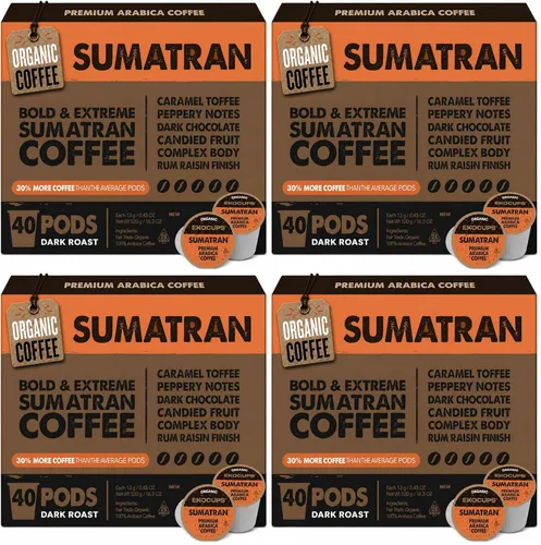 Vista 13 de EKOCUPS Cápsulas de café orgánico descafeinado con proceso de agua suiza de tostado medio, 30% más café por taza, café descafeinado de comercio