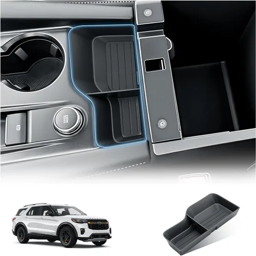Vista 14 de BIBIBO Organizador de consola central Ford Explorer 2025 2026 2027