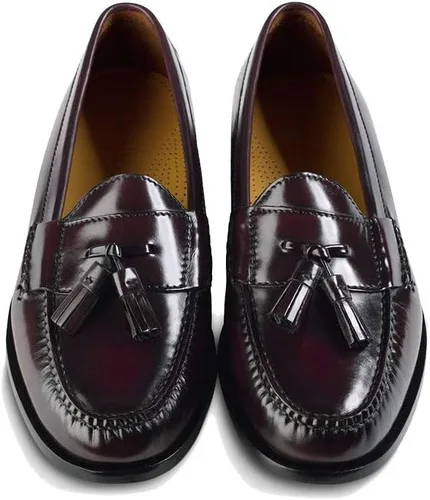 Vista 4 de Cole Haan Mocasines con borlas para hombre, Negro