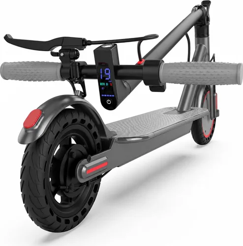 Vista 2 de Scooter eléctrico, scooter E de largo alcance de 21-35 mi para adultos Negro y naranja