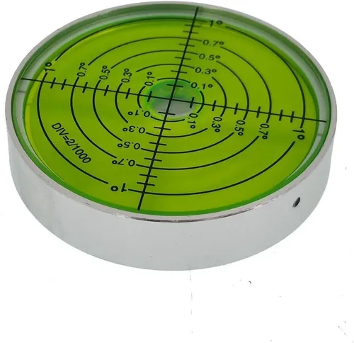 Vista 2 de Burbuja horizontal de alta precisión de aleación de aluminio universal de alta precisión medidor de nivel de burbuja de nivel circular corrección