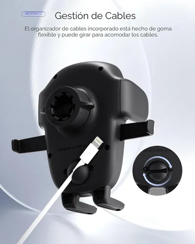 Vista 6 de iOttie Easy One Touch Advanced soporte de teléfono para coche con ventosas - Soporte universal para teléfono celular para iPhone, Google, Samsung