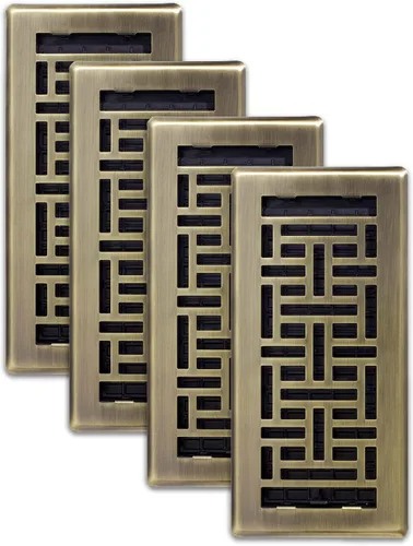 Vista 27 de Decor Grates Registro de suelo oriental AJH212-RB, 2 x 12 pulgadas, acabado de bronce frotado