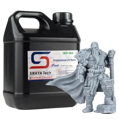 Vista 12 de Siraya Tech Resina de impresora 3D rápida similar a ABS de 405 nm, curado UV, no frágil, alta precisión, líquido de impresión 3D, resina de Cremoso