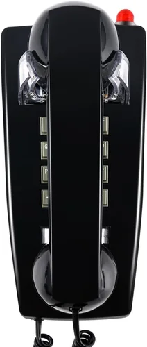 Vista 11 de HTMengt - Teléfono de pared tradicional con campana de metal, teléfono de pared clásico 2554 (compatible con audífonos), teléfono de pared retro