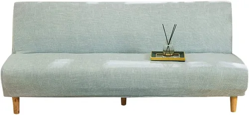 Vista 11 de MIFXIN Funda elástica para sofá cama sin brazos, funda de elastano para futón, plegable, sin reposabrazos, protector de muebles para sofá cama