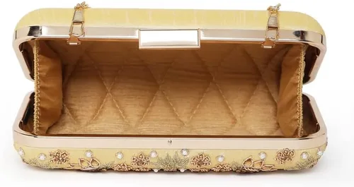 Vista 9 de Aheli Wedding Bridal Shimmer Sequence Handcrafted Evening Bag