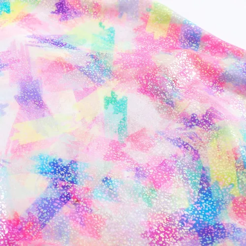 Vista 3 de QoozZ Leotardos de gimnasia con estampado de galaxia para niñas