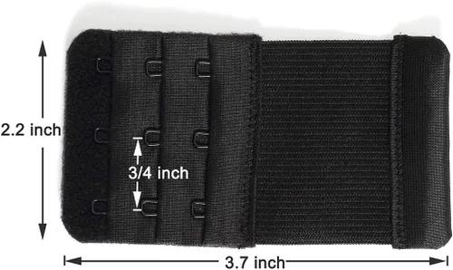 Vista 2 de Extensores de brasier para mujer, 4 ganchos, 3 ganchos, 5 ganchos, 2 ganchos, correa de extensión de brasier elástica suave y cómoda