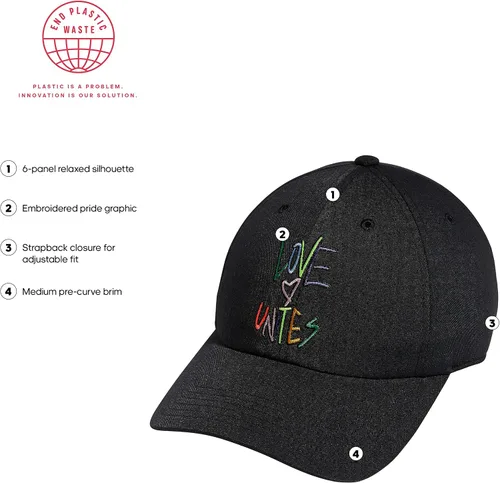 Vista 2 de adidas Originals unisex-adult Love Unites Pride Relaxed Fit Strapback Cap