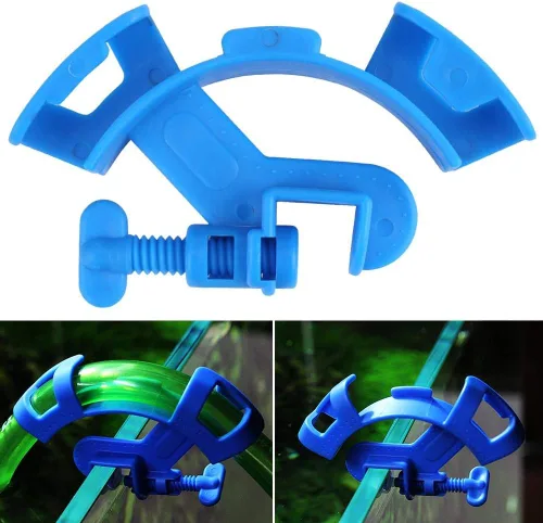 Vista 4 de TOPINCN Soporte para tubería de agua para acuario, abrazadera de tubo de agua, soporte de manguera de pescado, soporte de manguera de acuario, clip