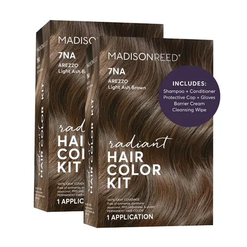 Vista 47 de Madison Reed - Kit de tinte radiante para el cabello, tinte permanente para el cabello, 100 % cobertura de canas, sin amoníaco, negro Parma 2.5NNN