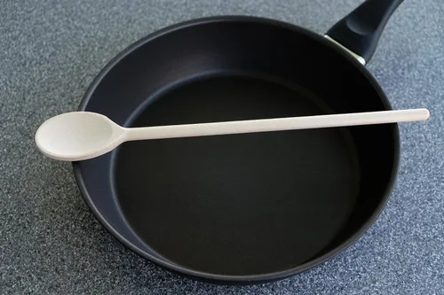Vista 4 de Cucharas de madera de 14 pulgadas de largo para cocinar, cucharas ovaladas de madera para hornear, cocinar, revolver, cucharas de salsa hechas