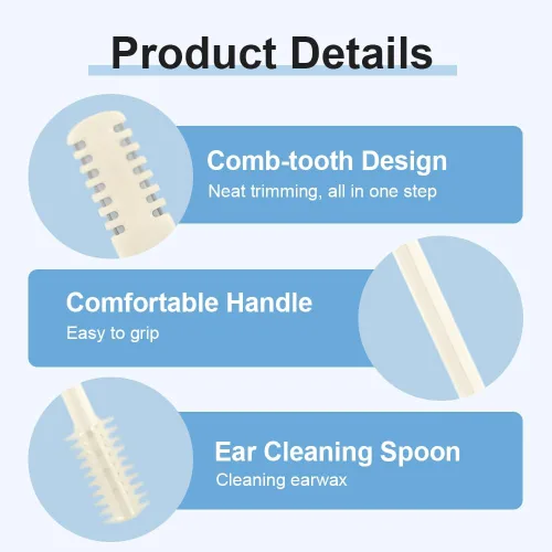 Vista 4 de Cortador de Pelo Nasal, 2025 Recortadora de Vello Nasal de Doble Cara Mejorada para Mujeres y Hombres, Herramienta de Eliminación de Vello Nasal