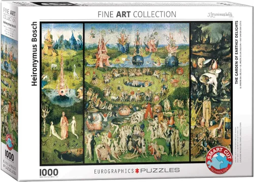 Vista 3 de EuroGraphics El jardín de las delicias terrenales de Heironymus Bosch (1000 piezas) Puzzle