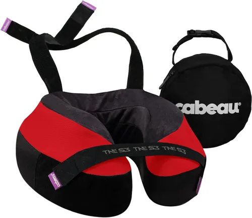 Vista 11 de Cabeau Almohada cervical de viaje para aviones – The Neck's Evolution, TNE S3 – Diseño de espuma viscoelástica de apoyo para vuelos de larga
