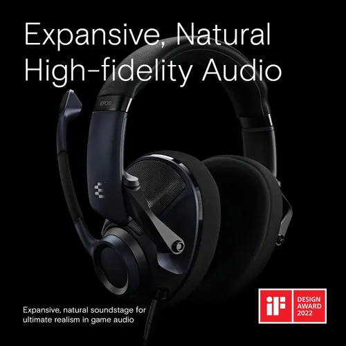 Vista 4 de EPOS Audio H6PRO - Auriculares acústicos abiertos para juegos (Sebring negro)