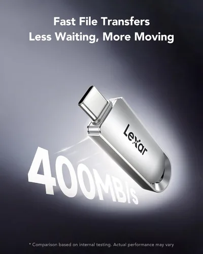 Vista 2 de Lexar Unidad USB tipo C C40E de 128 GB, USB 3.2 Gen 1, hasta 400 MB/s