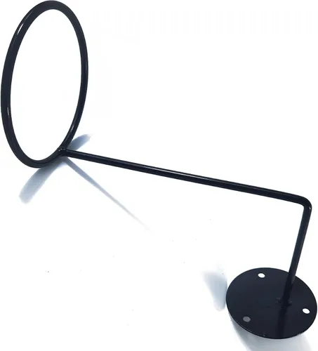 Vista 5 de TIHOOD 6 piezas Soporte para casco de motocicleta, colgador de casco de metal, soporte para casco montado en la pared, soporte para pelotas