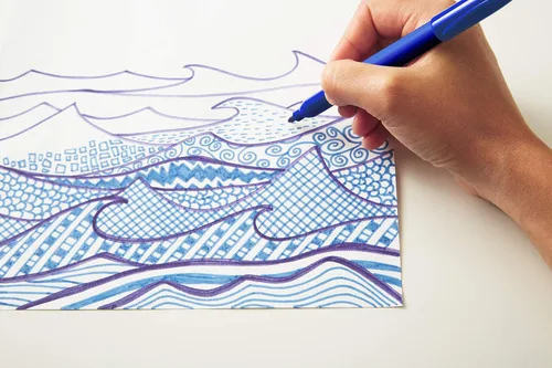 Vista 8 de Cricut Marcador de tinta infusible a mano alzada, paquete de 5 básicos