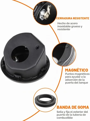 Vista 4 de Savadicar Cubierta de tapa de gas con bloqueo, puerta de tanque de combustible con cerradura compatible con Jeep Wrangler JL JLU 4XE 2018-presente