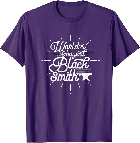 Vista 27 de Blacksmith Blacksmithing Forge Metalsmith Forging T-Shirt Asphalt Grey