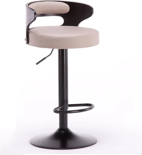 Vista 11 de Taburetes de bar altos de piel sintética mate para sala de estar, silla de bar, respaldo de muebles de cocina, taburete alto, taburete nórdico