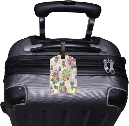 Vista 2 de Guitong Viaje Equipaje Etiqueta de Equipaje Foggy Deer Vida Silvestre Caminar Mochila Etiqueta Maleta Identificador de Viaje de Cuero Inteligente