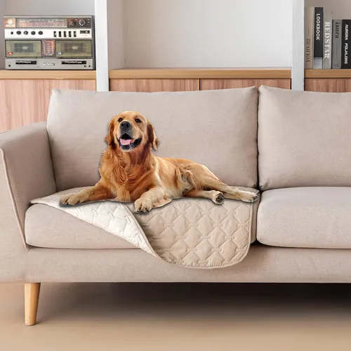 Vista 50 de gogobunny Manta para mascotas 3 veces más resistente, impermeable y a prueba de arañazos; protector de muebles reversible para perros y gatos, funda