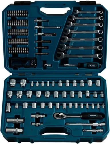 Vista 7 de Makita E-06616 - Juego de mantenimiento (120 piezas), color azul y negro