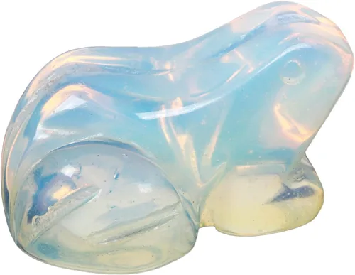 Vista 15 de Figura de cristal de rana con piedras preciosas de obsidiana negra, pequeña tallada a mano, estatua de cristal curativo, escultura de animales