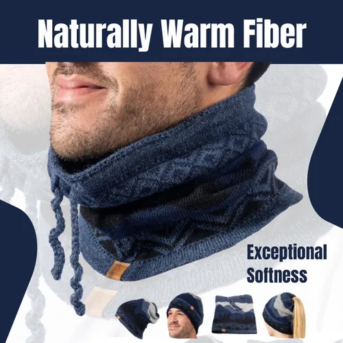 Vista 6 de Baby Alpaca Alpaca Neck Warmer, Unisex Winter Warm Hat, Multipurpose Headwear, Neck Gaiter Scarf, Soft Warm